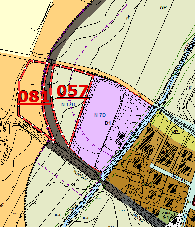 057 BELLOSGUARDO Il contributo è inerente un passaggio di destinazione a AP a D1, dentro l Utoe 1 nell area interclusa fra la vecchia SRT 71, i