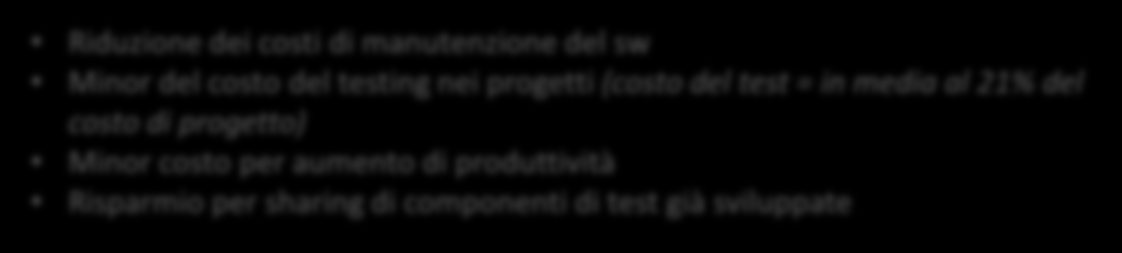 verso il miglioramento degli obiettivi di efficacia, qualità e time-tomarket.