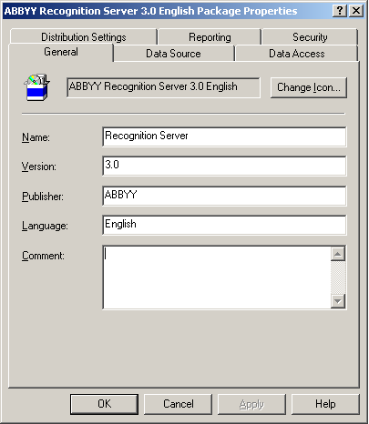 3. Nel menu Action (Azione), selezionare New/Package (Nuovo/Pacchetto). 4. Nella finestra di dialogo Package Properties (Proprietà pacchetto), immettere le proprietà del pacchetto richieste. 5.