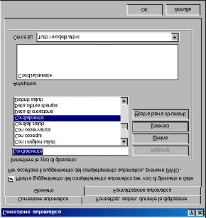 contiene una finestrella nella quale è già proposto un nome che viene cancellato alla digitazione del nuovo codice che l utente ritiene opportuno impostare.