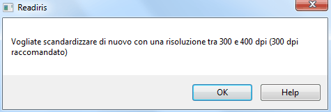 Readiris TM 14 - Guida utente Fare clic su Apri ugualmente per continuare.