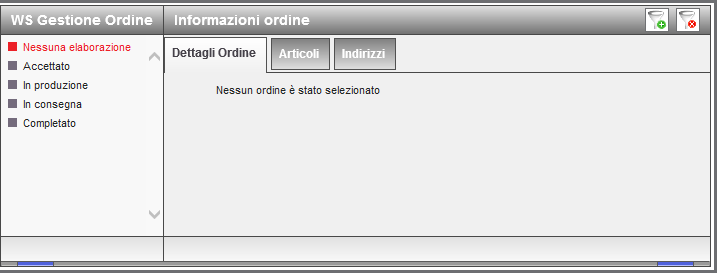 1.1 La barra dei menu > Introduzione Indirizzi: La scheda Indirizzi mostra gli indirizzi di consegna e di fatturazione del cliente.