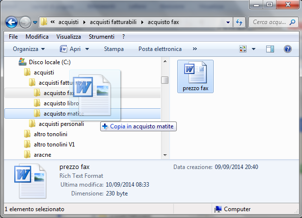 G. Pettarin - Computer Essential Modulo 1 - Nuova ECDL Copiare un file sulla chiave USB Copiare un file presente nell hard disk su una chiavetta, è una delle operazioni più tipiche compiute al