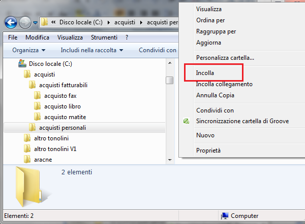 G. Pettarin - Computer Essential Modulo 1 - Nuova ECDL In particolare per spostare il file si usa il comando Taglia: dopo aver scelto questo comando l icona del file assume un aspetto sfumato, come