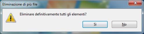 Teoricamente la cancellazione definitiva avviene solamente con la formattazione dell unità di memoria.