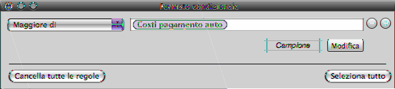 Per definire le regole: 1 Seleziona una o più celle. 2 Fai clic su Impostazioni nella barra degli strumenti, fai clic sul pulsante Tabella, e quindi su Formato.