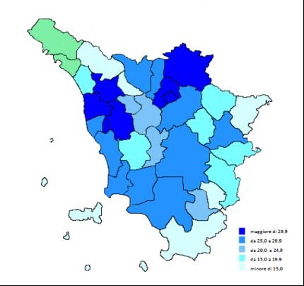 Disponibilità all adozione. Tassi per province e zone.