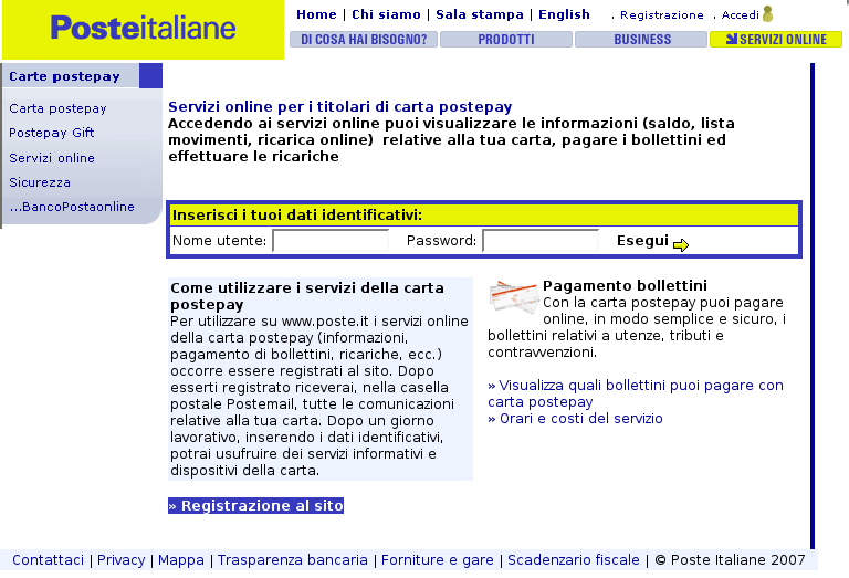 Aprendo il link nel browser si