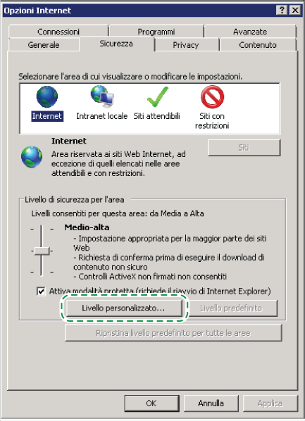 Configurazione di Internet Explorer e installazione di Adobe Flash Player e Adobe Reader Italiano Giapponese Spagnolo Se è disponibile più di un'impostazione per una lingua, ad esempio, inglese