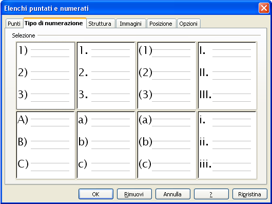 fate clic su OK per applicare il formato NOTA: Per eliminare la formattazione ad una tabella, in Formattazione si sceglie Senza e si preme OK. 4.