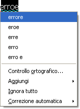 fare clic sul pulsante Controllo ortografico sulla Barra dei simboli Standard oppure selezionare la voce Menù Strumenti Controllo ortografico.