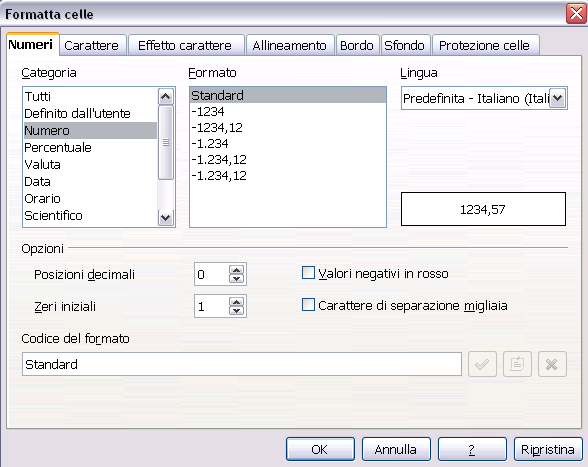 Formattazione del foglio di lavoro La cartella di lavoro è l'insieme dei fogli di lavoro, chiamati fogli.