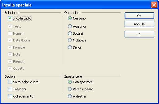 OPENOFFICE CALC 3 8. FUNZIONI AVANZATE 8.1.