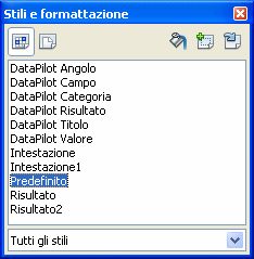 contenuti nell'area centrale, per rendere visibile solo il contenuto selezionato; (6) visualizzare e applicare, con un doppio clic, gli scenari disponibili (gli scenari consentono di creare un elenco