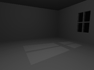 Fig. 189 Il colore nero è usato per simulare l'attenuazione della luce che otterrai in quelle parti della scena che si trovano in ombra.
