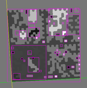 3.1. APPLICAZIONE VISUALTAG 65 che la specifica datamatrix impone un area bianca intorno al simbolo, si ha la garanzia che se il simbolo non è troppo inclinato non ci saranno interferenze.