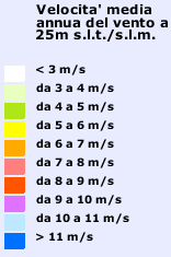 non particolarmente elevati che interessano il territorio comunale, come desumibile dagli atlanti eolici.