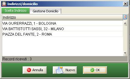 Pag. 145 Selezione indirizzo avvocato. La Selezione Indirizzo permette di selezionare l indirizzo associato all avvocato.