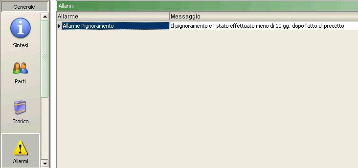 Pag. 51 Anche in questo caso l elenco degli eventi è rappresentato a guisa di griglia suddivisa in colonne che riportano: 1) data evento, 2) eventuale atto associato all evento, 3) il nome del