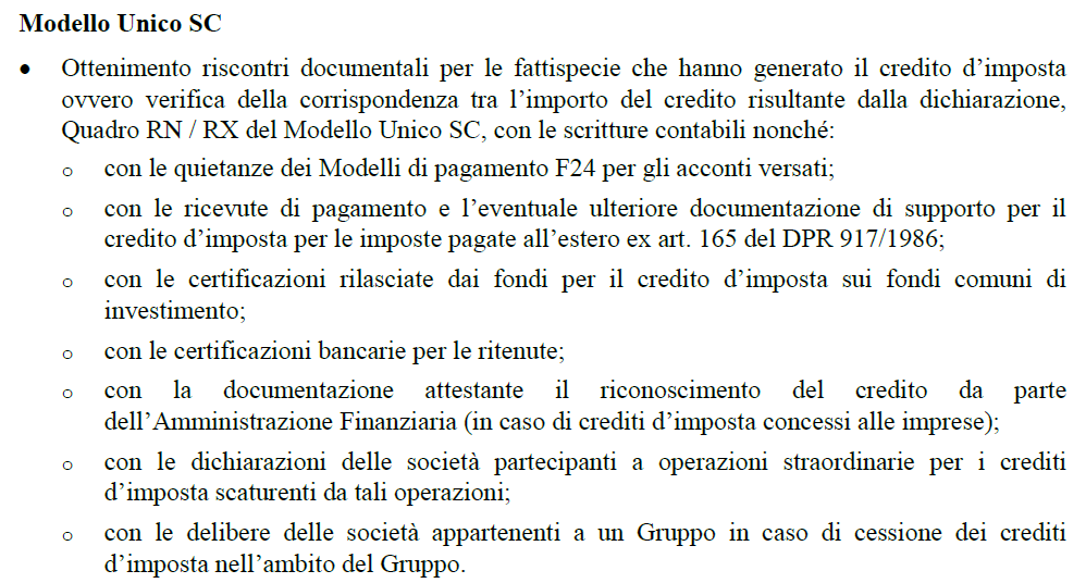 23 Visto di conformità per crediti da imposte dirette Assirevi