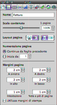 mm Fai clic sull'icona della pagina vicino al controllo di zoom della pagina, nell'angolo inferiore sinistro dell'area di disegno.