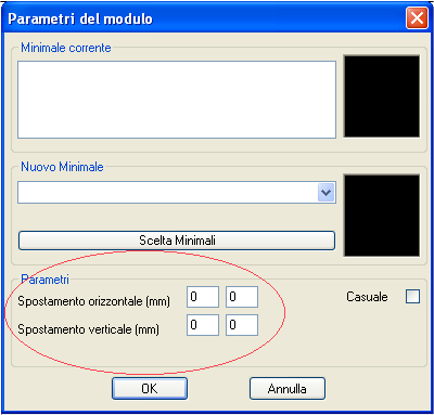 44 Vediamo ora come calcolare i parametri matematici che il software richiede all atto della memorizzazione del modulo: La maggior parte dei moduli devono essere ripetibili sia con spostamento