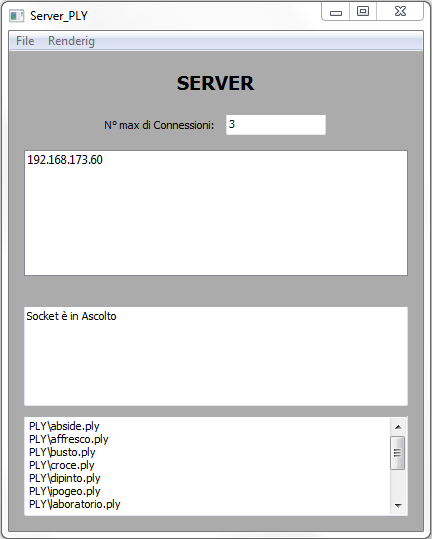 Sigla di identificazione / Revisione Pagina / di Pagine 9 / 14 Figura 2: Interfaccia grafica del server 6.