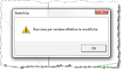 Verrà in fine richiesto di riavviare il software per rendere effettive le modifiche. Cap.