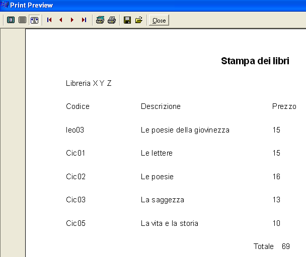 Nota Bene: Filtrando il Dataste nella prima Form, anche in