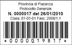 Dematerializzazione Provincia di Piacenza Gestione Documentazione Passiva Acquisizione Ottica Registrazione del documento Apposizione dell