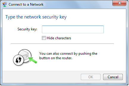 Capitolo 5 Connessione a una rete wireless 3 Inserire la chiave di crittografia (come una chiave WEP o una chiave già condivisa) e fare clic su OK.