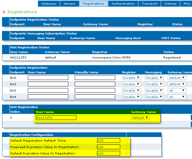 Configurazione di un gateway ISDN Mediatrix Per l'utilizzo di un gateway ISDN Mediatrix con VOIspeed Cloud, partiamo dal presupposto che siano già state configurate le interfacce di rete ISDN ed IP