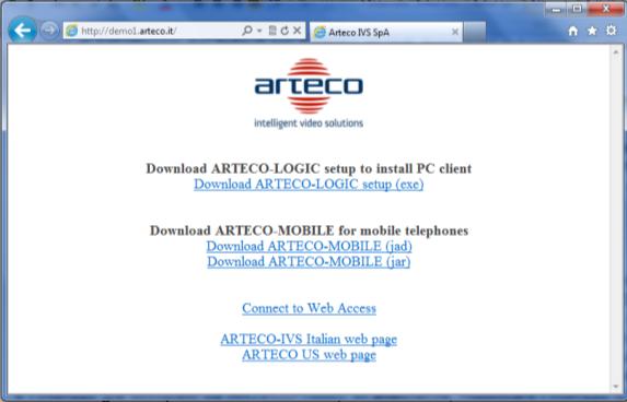 Cap 3 ARTECO-LOGIC L applicativo software ARTECO-LOGIC serve per controllare tutte le funzioni del sistema di videosorveglianza ARTECO-SERVER.