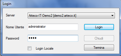 Cliccando con il tasto destro del mouse sul nome del server compare il menù mostrato in Figura 25 - Rimozione di un server, tramite il quale è possibile rimuovere un server precedentemente aggiunto