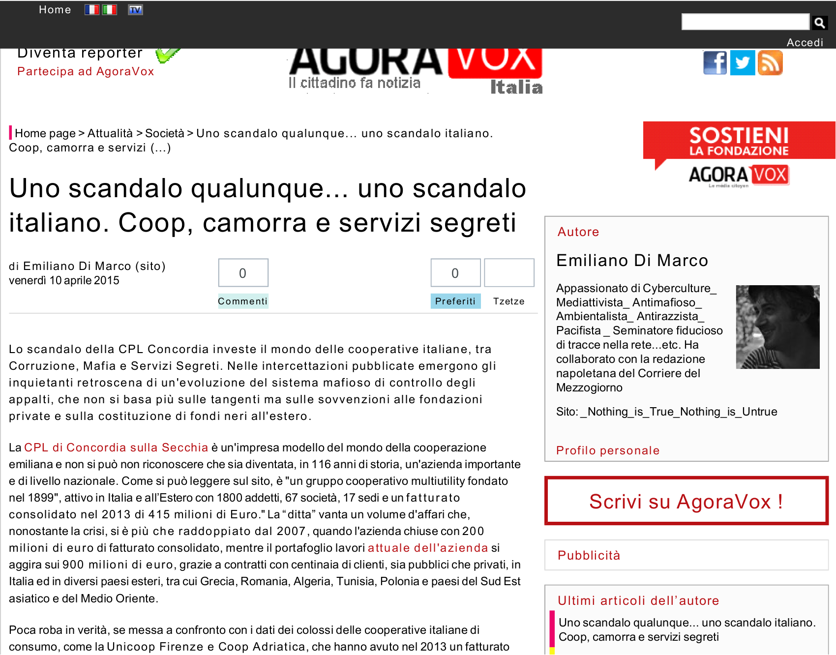 Articolo pubblicato sul sito agoravox.it Più : www.alexa.com/siteinfo/agoravox.it Estrazione : 10/04/2015 11:00:33 Categoria : Attualità File : piwi-9-12-124878-20150410-2005013950.