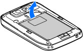 Configurazione del dispositivo Configurare il proprio Nokia E63 seguendo queste istruzioni. Inserimento della carta SIM e della batteria 1.