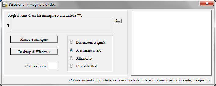 Skin. Il programma consente di modificare i colori e il font sia della schermata principale che delle schede.