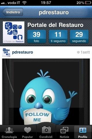 Il Portale del Restauro Profilo Instagram Dove è possibile