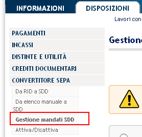 4 Gestione mandati SDD 4.