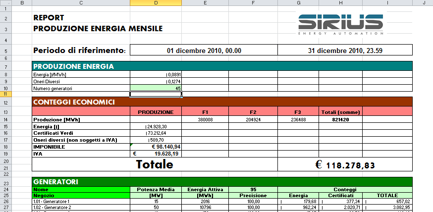 GPM Gateway D a t a b a s e S Q L e R e p o r t s E x c e l Attraverso il modulo DB SQL è possibile memorizzare tutte le informazioni prelevate da GPM System su un proprio archivio storico.