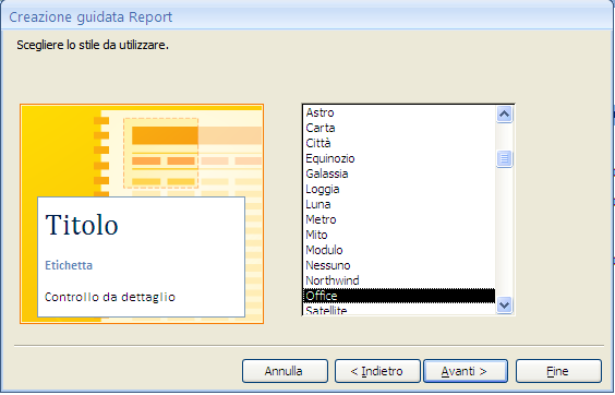 MICROSOFT ACCESS Le maschere di Access Si precisa che spesso non è necessario raccogliere le informazioni in gruppi, il tutto dipende dalle esigenze dell utente.