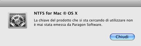 9 Requisiti di sistema Prima di installare NTFS per Mac OS X, verificare che il computer in uso soddisfi i seguenti requisiti di sistema minimi: Sistema operativo: Mac OS X 10.5 Leopard, 10.