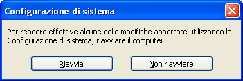 Clic su Applica + OK per chiudere il programma salvando le modifiche.