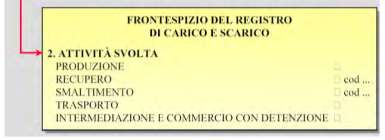 sulla prima pagina (frontespizio) sono riportati, in corrispondenza delle diverse voci, i seguenti dati: a) alla voce ditta : dati anagrafici relativi all impresa (ditta, sede o residenza, codice