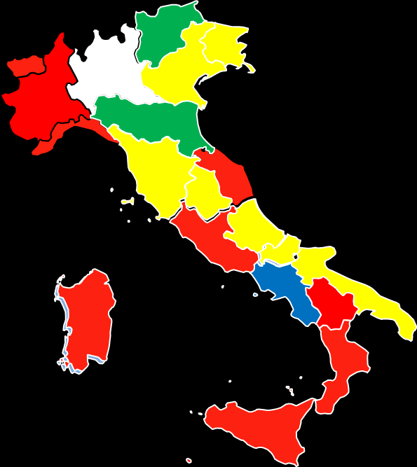 Figura 27 Esempio di mappa Al fine di rappresentare in modo percepibile le differenze tra i diversi contesti regionali, nel corso