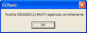 Registra oppure Stampa & Registra, verrà mostrato il messaggio di conferma registrazione: Successivamente verrà creato il CDA