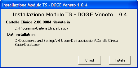 Prerequisiti per l installazione Per installare correttamente il modulo ADD-ON per il Progetto DOGE è necessario: Avere precedentemente installato Cartella Clinica Basic 2.