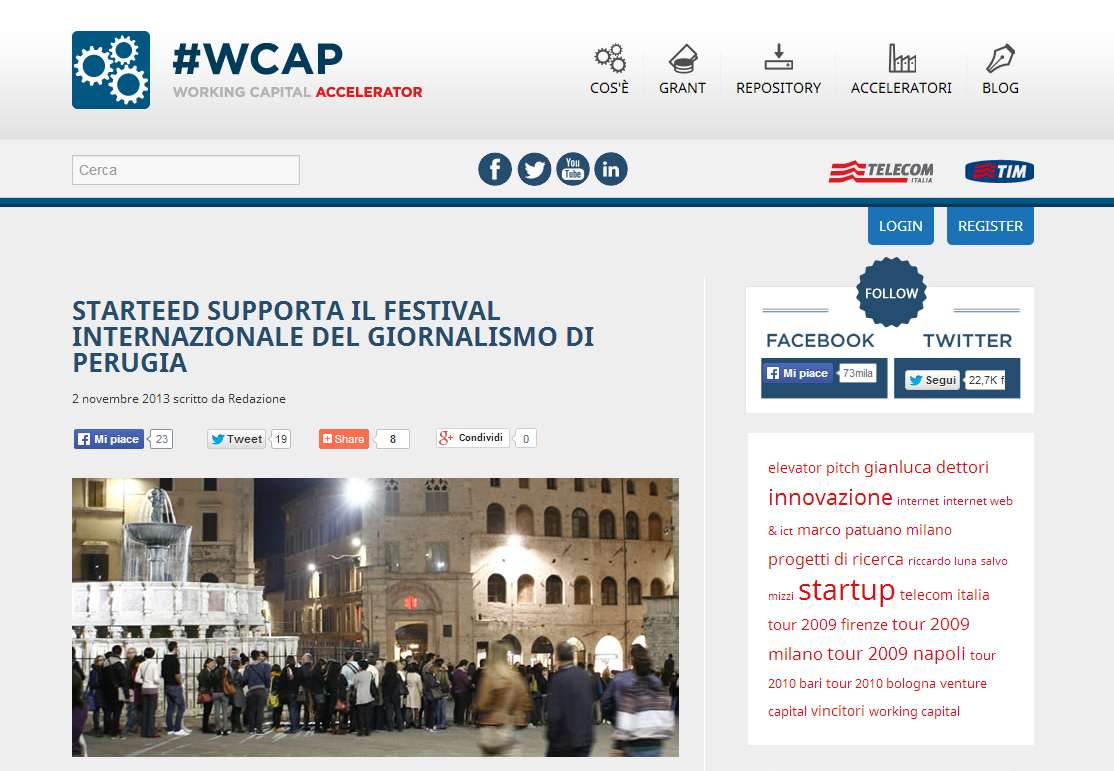 Case History Festival del Giornalismo 2013 Festival del giornalismo 2013 Perugia Descrizione:
