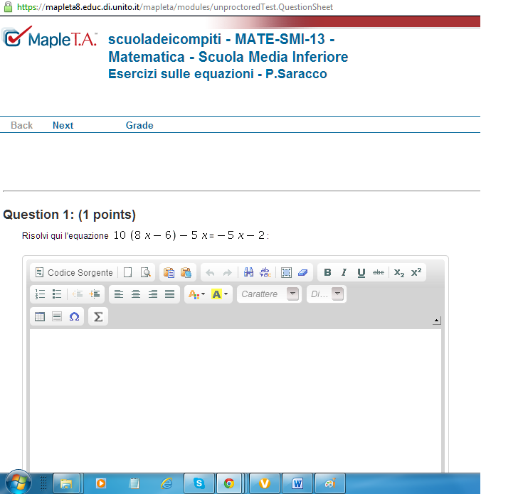 in [1]. Il sistema complesso, costituito da diversi calcolatori, fornisce un ambiente di esecuzione di moodle efficiente, scalabile e con un elevato grado di affidabilità del servizio.