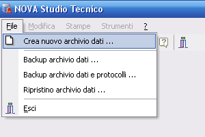 26 3.2.3 NOVA Studio Tecnico Importazione archivi da Nova-ST Per procedere all'importazione degli archivi dalla precedente versione del programma (Nova-ST), si deve agire dalla finestra di "Login"